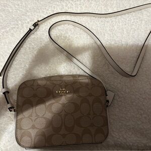 Authentic Coach Canvas Crossbody Mini Camera Bag